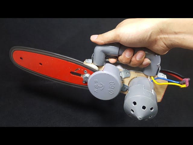 DIY Chainsaw Build – Powerful Cutter Using 775 Motor & PVC Pipe