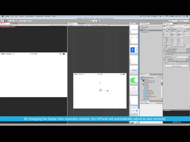 iOS for Unity UI Asset - Lesson 2 - UIPanel
