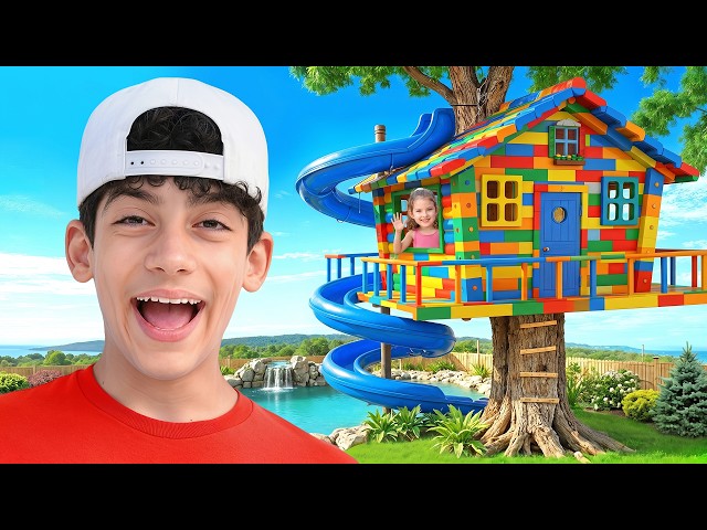 Jason and Friends Made a Real Treehouse for Kids