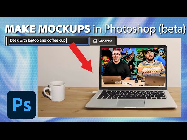 Brand Mockups in Photoshop (Beta) with Generative Fill | Tutorial for Beginners | Adobe Photoshop
