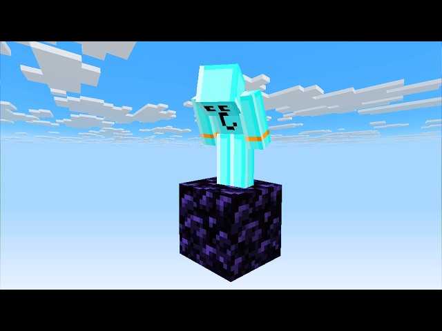 Minecraft but there’s Only One Obsidian Block