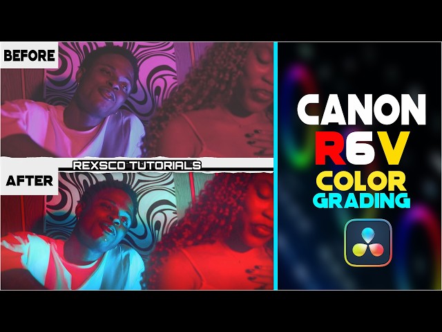 Canon C-Log: How to Color Grade in DaVinci Resolve | Rexsco Tutorials