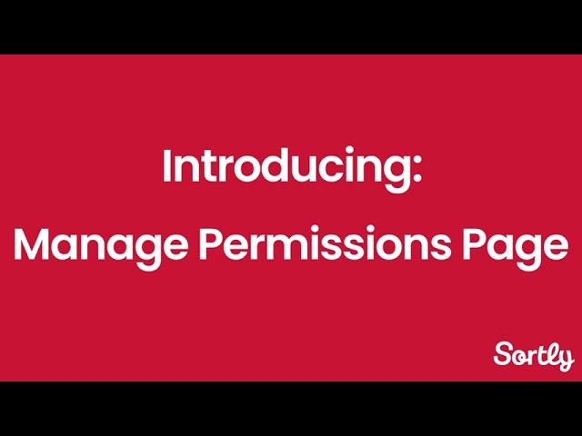 Introducing: Manage Permissions in Sortly