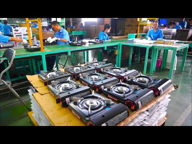 UNBELIEVABLE LARGE-SCALE Mass Production in VIETNAM! Process of producing MINI GAS STOVE.