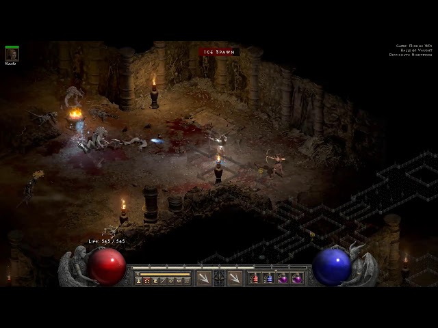 Diablo II: Resurrected - Hardcore Sorceress Nightmare