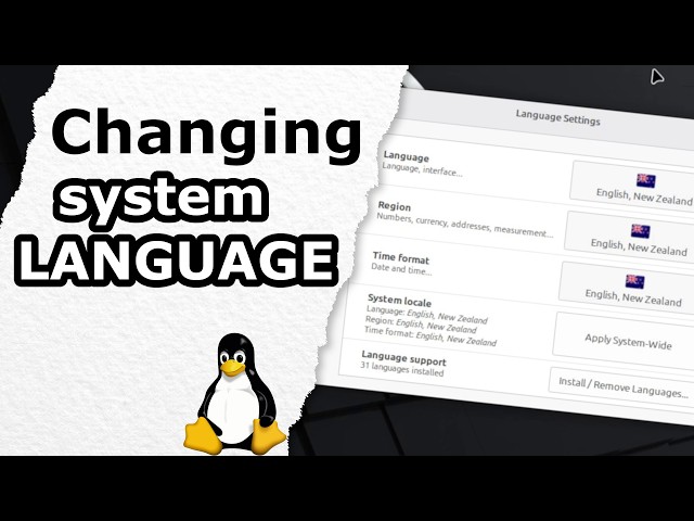 Change Linux system language [25.09.2026] [English]