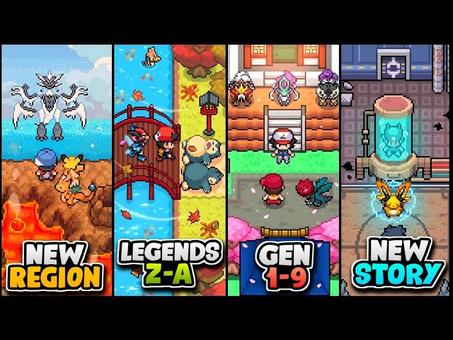 Top 10 COMPLETED Pokemon GBA Rom Hacks With Legends Z-A MEGAS & NEW STORY To Play In 2026!!