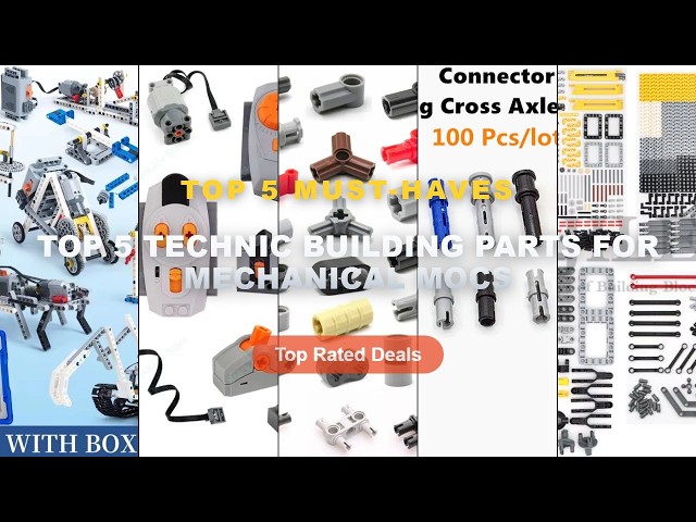 Best Top 5 Technic Building Parts For Mechanical MOCs on AliExpress | Review - MOC High Tech Bricks