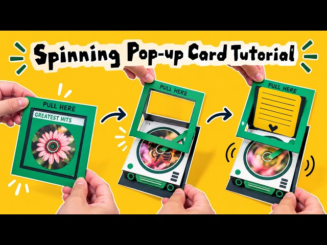 DIY Spinning Pop Up Card | Step by Step Tutorial