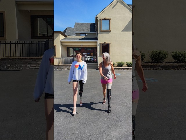 Devan & Amy | Walking in 4in High Heels with Prosthetic Legs