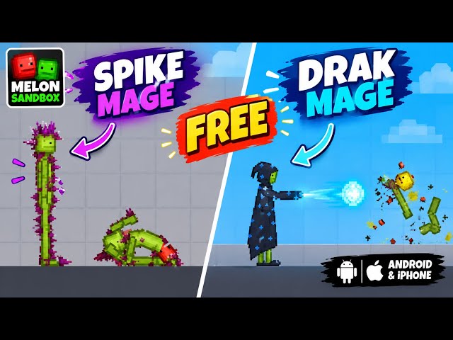SPIKE MAGE & DRAK MAGE FREE! 🔥 | How to Install on Android & iPhone | Melon Sandbox