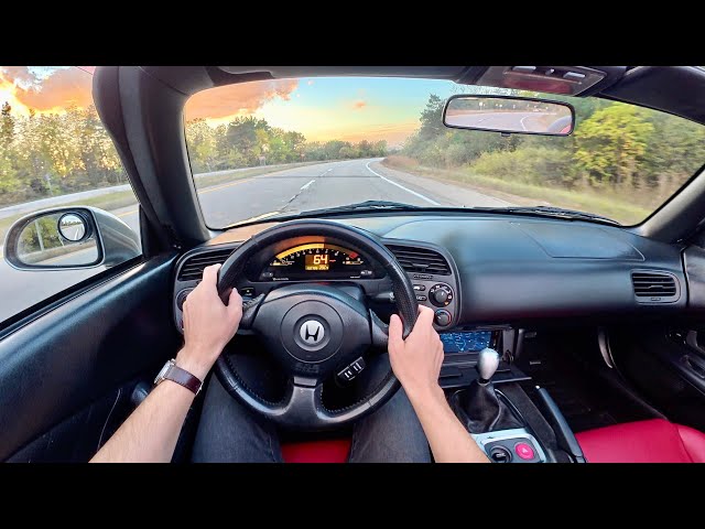 2001 Honda S2000 - POV Sunset Drive (Binaural Audio)