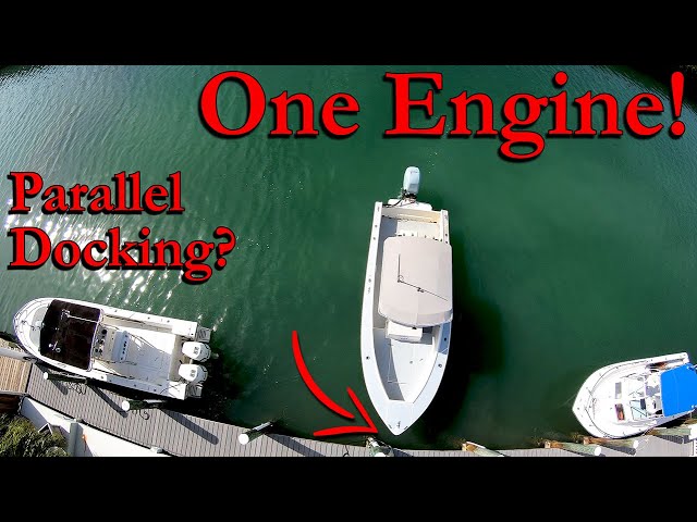 Docking A SINGLE Engine Boat SIDEWAYS!