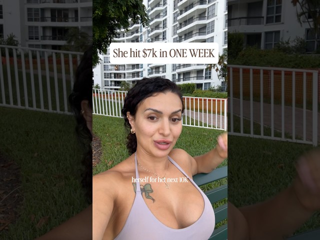 $7k in ONE WEEK!