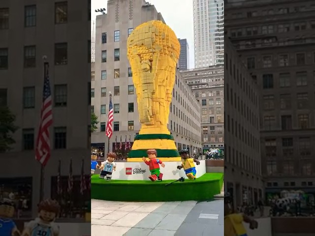 Biggest FIFA World Cup LEGO Trophy