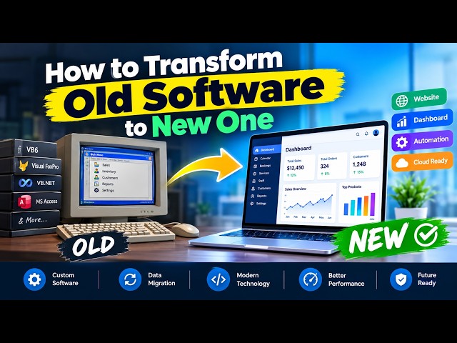 How to Transform Old Software to New | Legacy Software Modernization | 110 Solutions