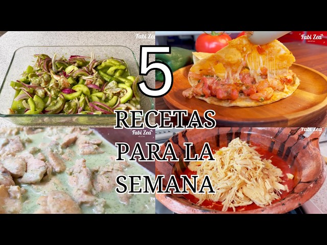 ✅5 RECETAS FACIL Y ECONÓMICAS 💸🍽️