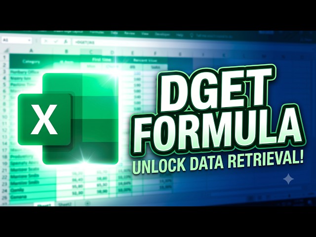 Excel me DGET Formula ka Use Kaise Kare? | Better Than VLOOKUP! (In Hindi) Tutorial 2026