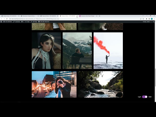 Dark Mode Feature for Elementor | Sky Addons | Techfyd