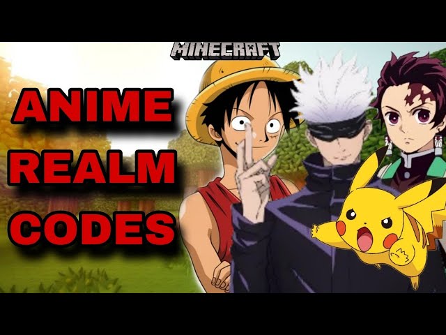 *NEW* BEST ANIME REALM CODES FOR MINECRAFT BEDROCK EDITION!