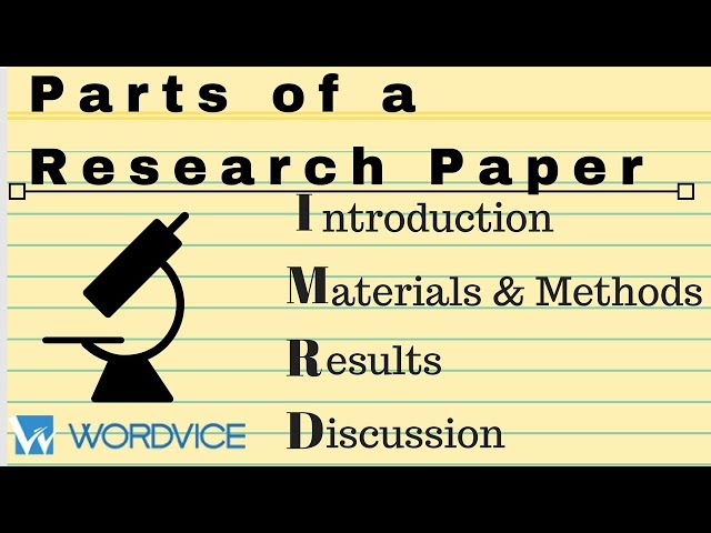 IMRD: The Parts of a Research Paper