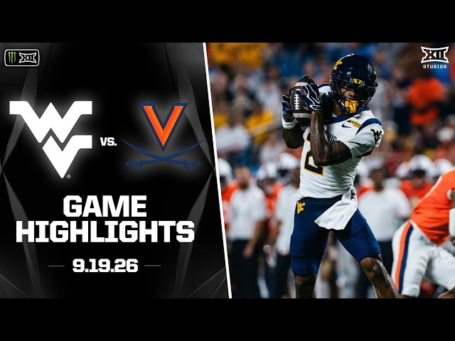 West Virginia vs. #25 Virginia Highlights | 2026 Monster Energy Big 12 Football