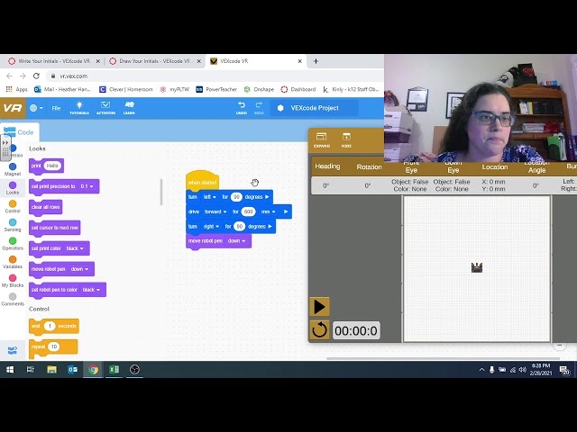VEXcode VR Initials Video