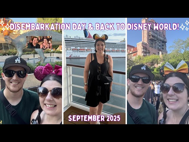 Disney Treasure Disembarkation Day! Can We Make It Back to WDW for Rope Drop? | DAY16 SEP25