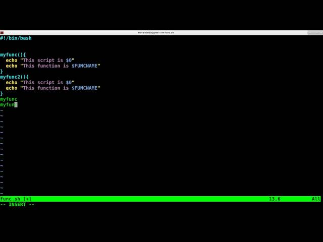 What Function am I Running Linux Shell Script Tutorial