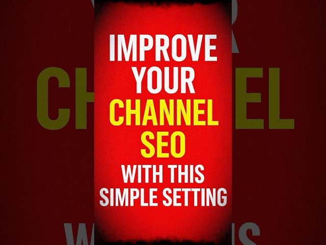 YouTube Channel Settings You MUST Change