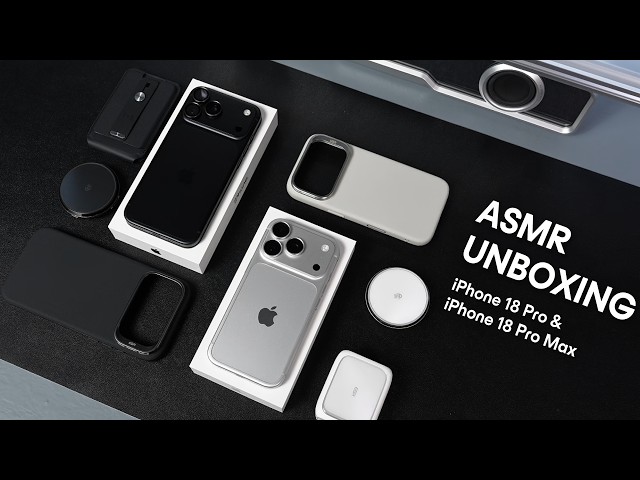 iPhone 18 Pro & Pro Max ASMR Unboxing 🎧 Silver & Black