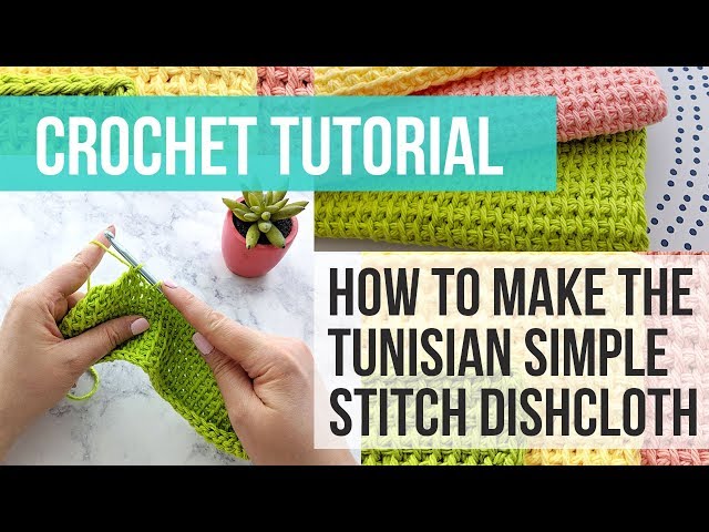 Tunisian Simple Stitch Dishcloth