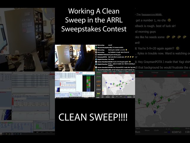 Working A Clean Sweep in #ARRL Sweepstakes!!!!