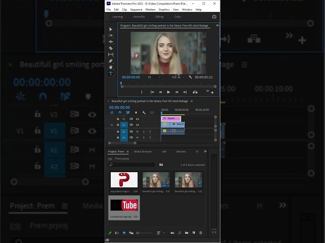 Premiere pro tutorial   How to add a text on a video #Shorts #trending #premiere