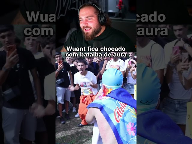 WUANT REAGE A BATALHA DE AURA E FICA CHOCADO #shorts