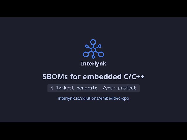 SBOMs for embedded C/C++: an IAR STM32 project to VEX in two minutes