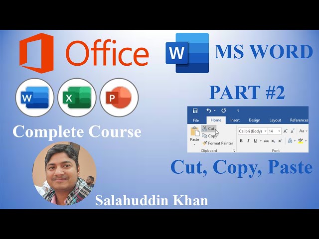 MS Word Complete Course In Hindi Part #2 Word में Copy, Cut, Paste कैसे करें?
