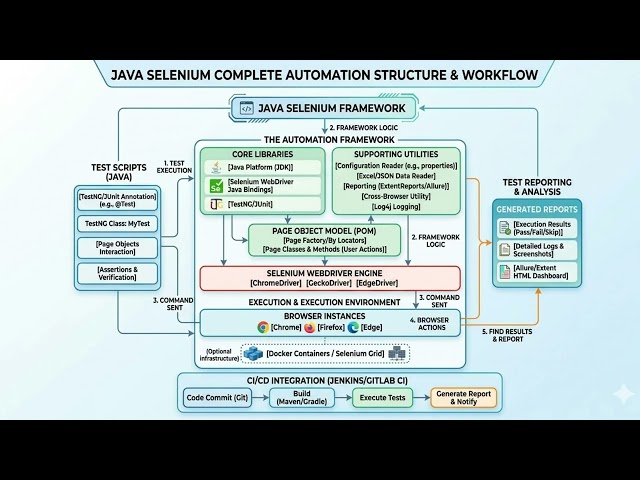 Java selenium architectecture