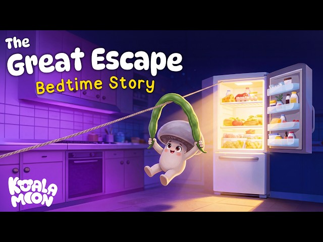 The Mushroom's Great Escape 🤫 Cozy Bedtime Story for Kids 💤🌙