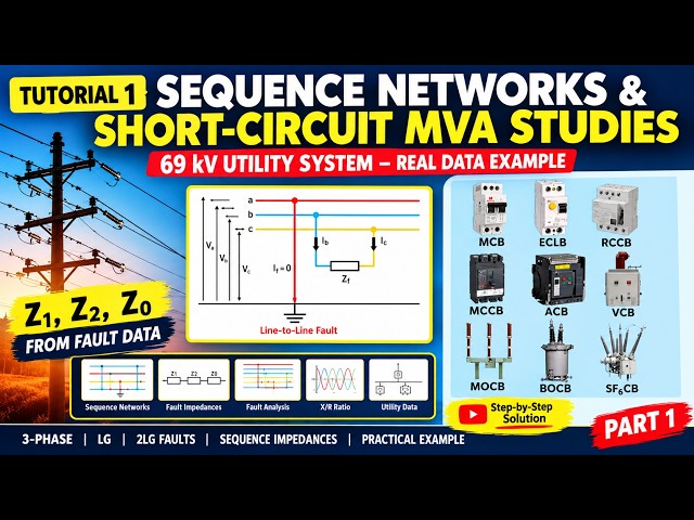 Tutorial 1 - Sequence Impedances and Short Circuits Studies. part 1