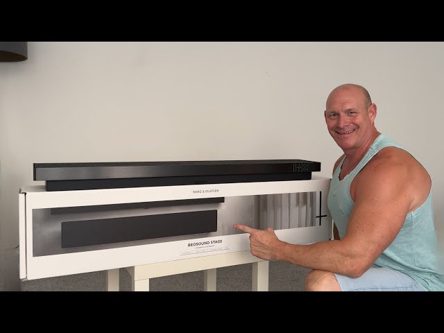 Bang & Olufsen Beosound Stage, PREMIUM soundbar, unboxing and demo