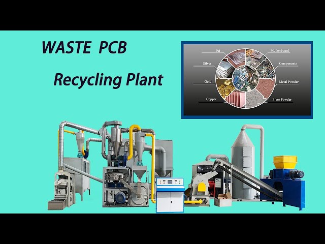 High Economic Value Waste PCB Recycling Plant