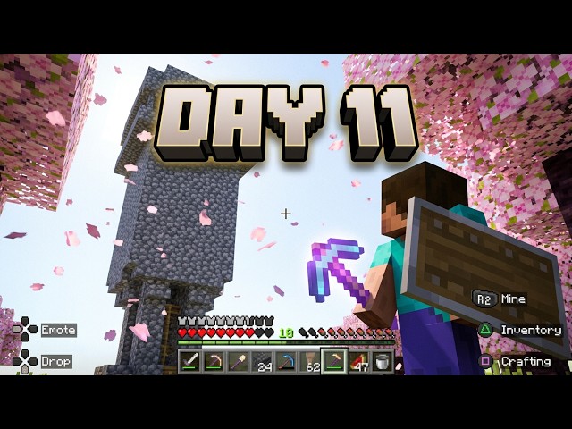 Surviving Day 11 & Building A Massive Mob Tower