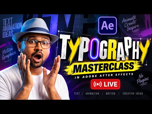 Motion Graphics Masterclass in Adobe After Effects (Stream 22) | Learn Motion Design Step by Step