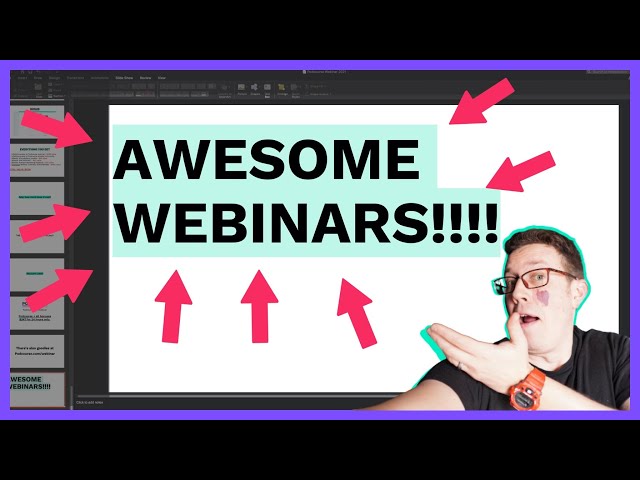 Webinar Tips (for presenters & influencers & MORE SALES)