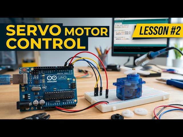 Arduino Projects for Beginners #2 -  Servo Motor Sweep (Step-by-Step)