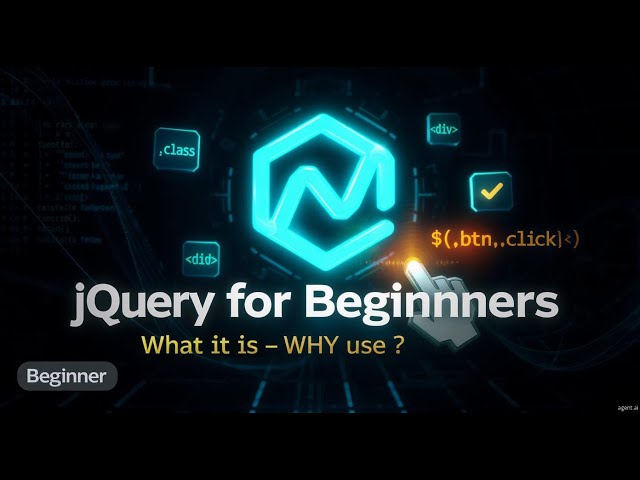 jQuery Introduction | What is jQuery & Why Use It? (Beginner Tutorial)