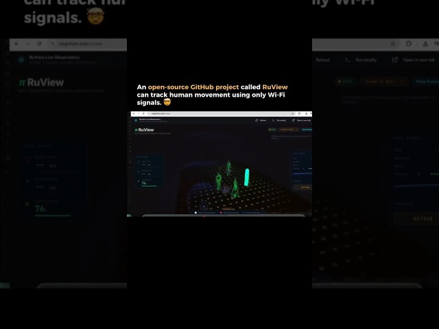 Track Human Movement with Wi-Fi Signals! 📶 | RuView Open-Source Project #futuretech  #science #ai