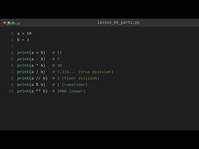 Learn Python Day 4: Numbers and Arithmetic