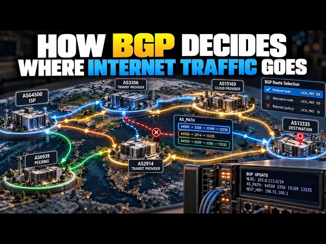 How BGP Decides Where Internet Traffic Goes